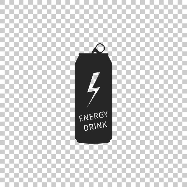 能量饮料图标孤立在透明的背景。平面设计。矢量图图片下载