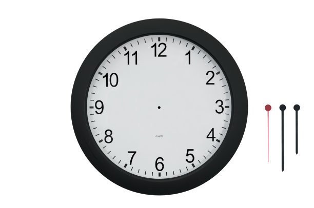 白色背景上的时钟图片下载