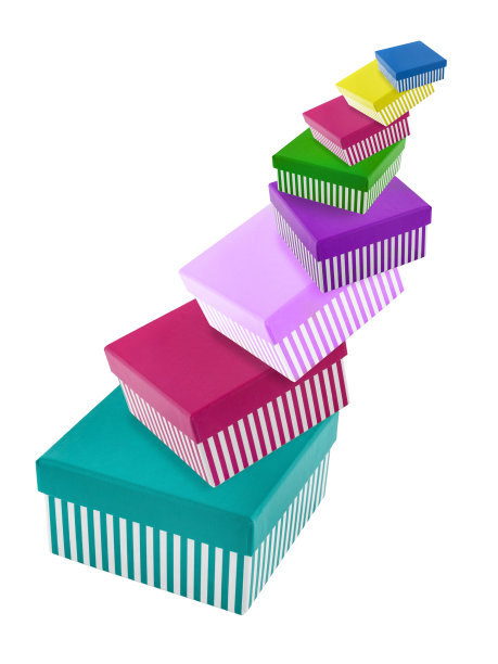 礼品盒孤立的白色背景图片下载