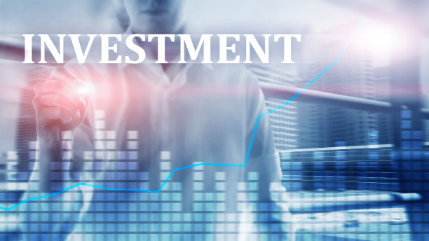 投资、投资回报率、金融市场概念。双重曝光。图片下载