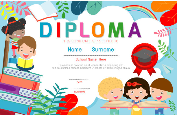 回到学校横幅背景。欢迎回到学校，儿童读物，可爱的学校孩子。教育理念，广告宣传册模板，您的文字，矢量插图图片下载