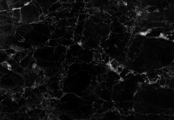 黑色大理石纹理背景，抽象大理石纹理。图片下载