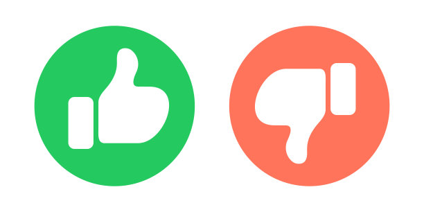 做和不做的符号。大拇指向上和向下的圆圈象征。矢量插图。图片下载