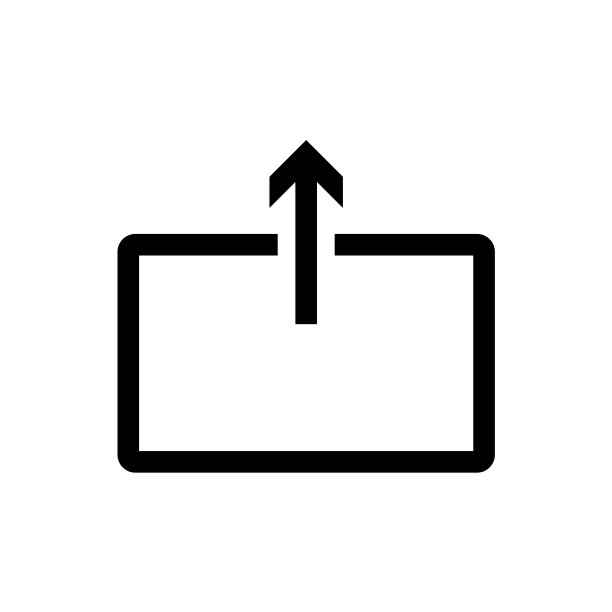 上传图标。提交线矢量图。在白色背景上隔离。用于Web和移动平台的简单衬线插图。图片下载