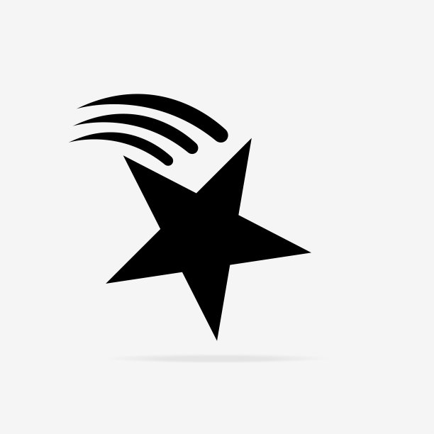 彗星。明星偶像。星的形状。奖项、装饰、质量、等级等标志。矢量图图片下载