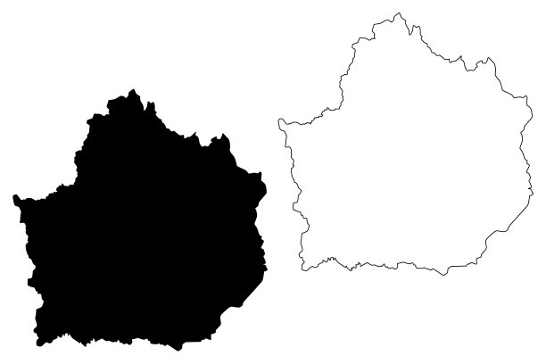 甘屏省地图矢量图片下载