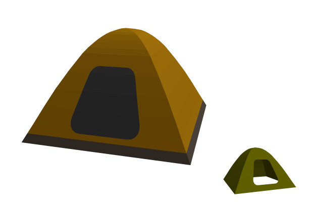 野营帐篷。孤立在白色背景上。矢量插图。图片下载