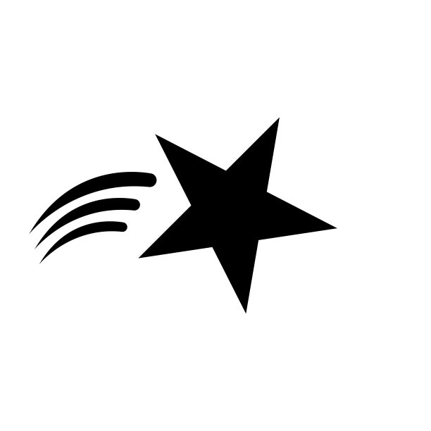 彗星。明星偶像。星的形状。奖项、装饰、质量、等级等标志。矢量图图片下载