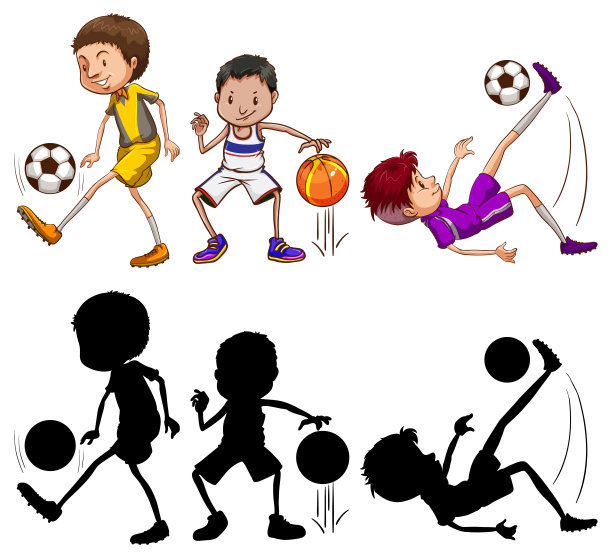 一套伟大的运动员性格图片下载