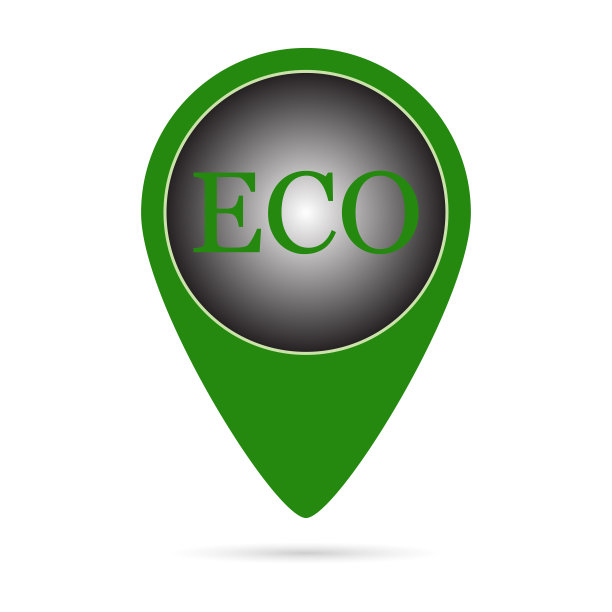 Eco指针图标。矢量插图。——矢量图片下载