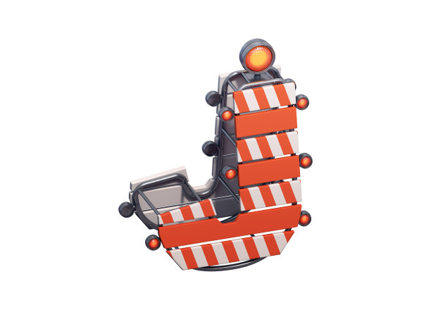 在建设障碍字体。图片下载