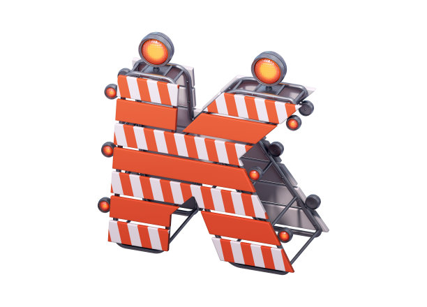 在建设障碍字体。图片下载