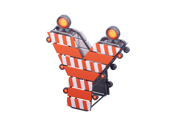 在建设障碍字体。图片下载