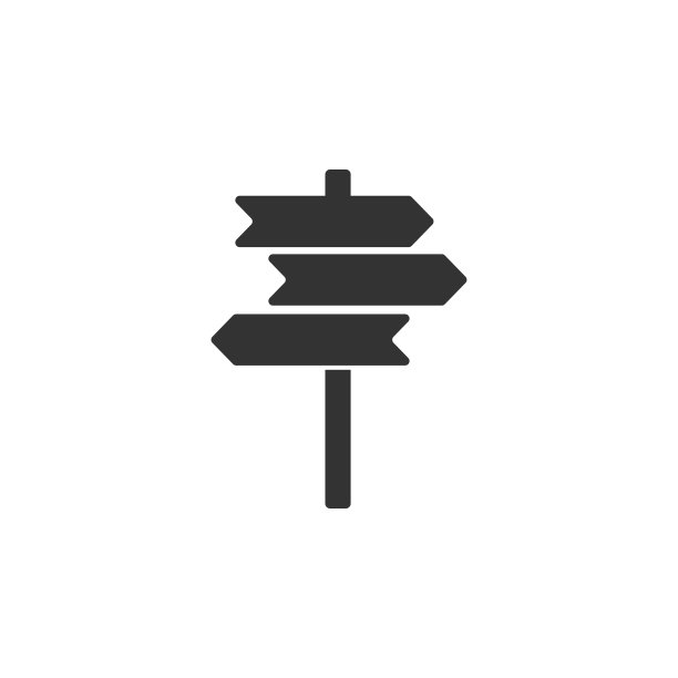 路标图标图形设计模板矢量图片下载