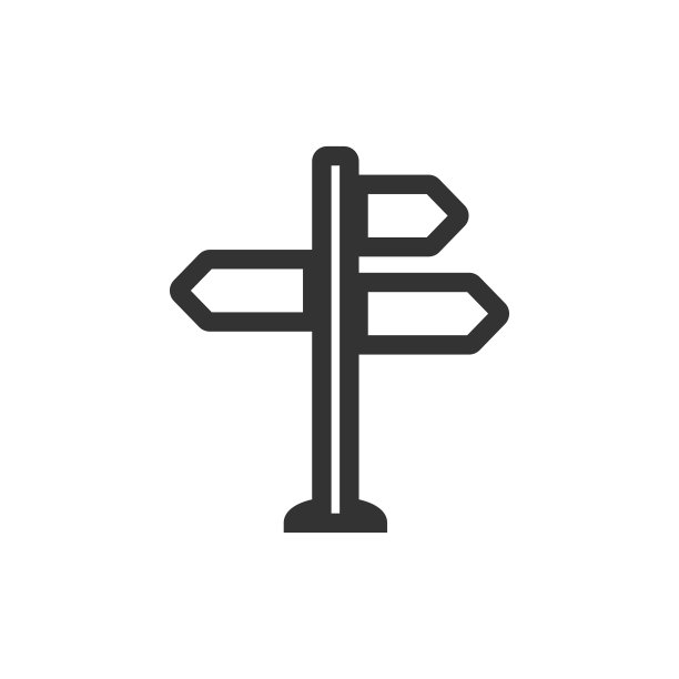 路标图标图形设计模板矢量图片下载