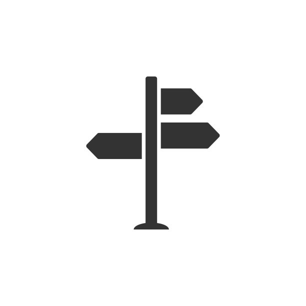 路标图标图形设计模板矢量图片下载
