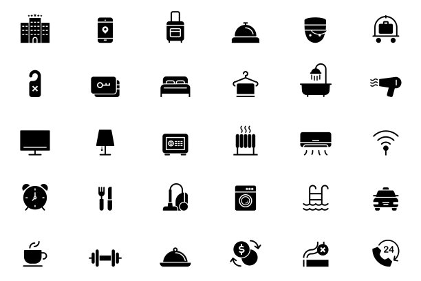 酒店的图标图片下载