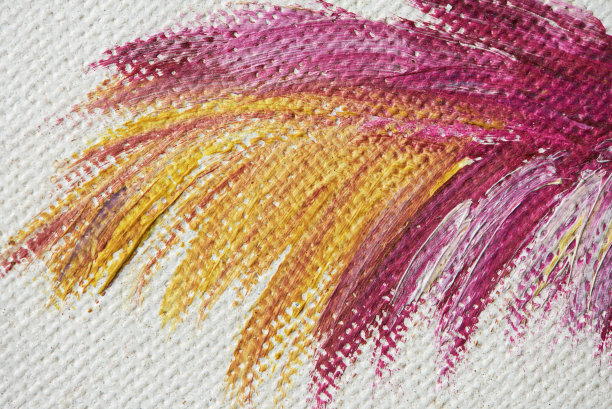 紫色和黄色的笔触图片下载