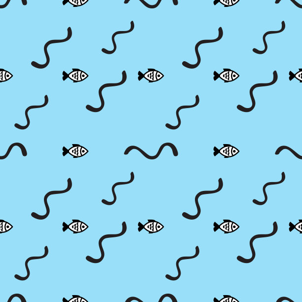 鱼无缝的背景图片下载