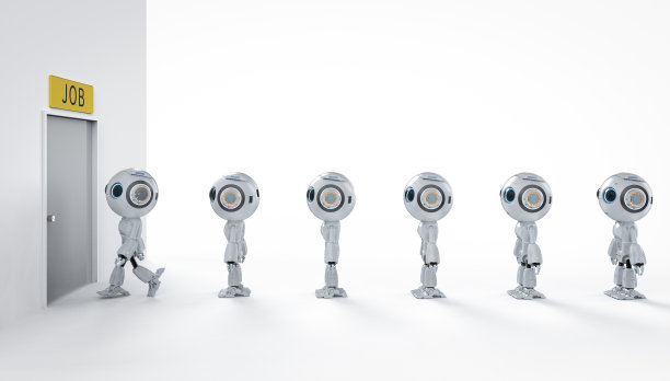 机器人取代人类工作图片下载