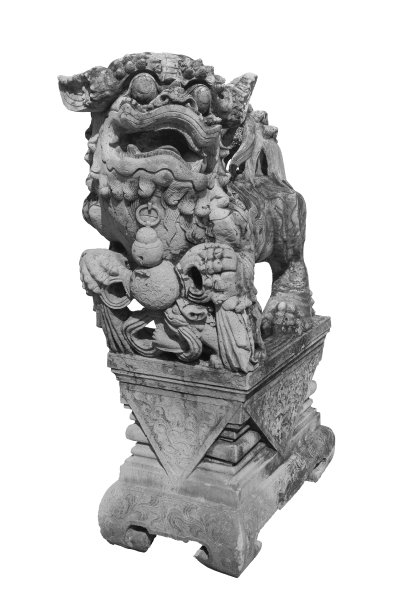 曼谷卧佛寺的皮秀石雕图片下载