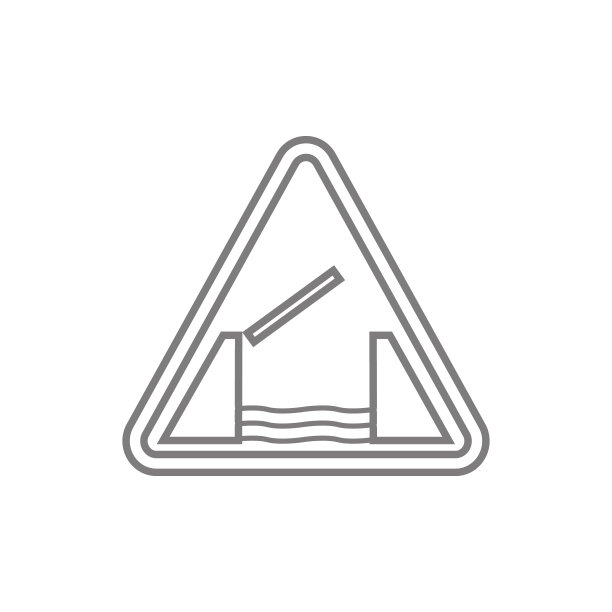 起重桥警告图标（网络安全元素，移动概念和Web应用图标，网站设计和应用开发细线图标）图片下载