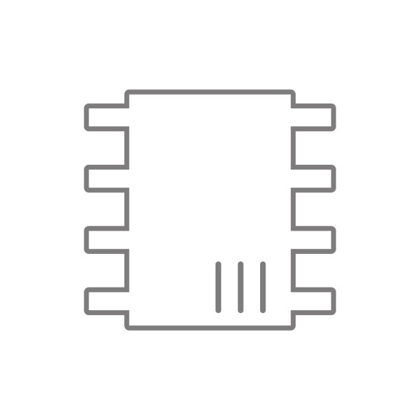 CPU图标：网络安全概念元素，适用于移动概念和Web应用，网站设计和应用开发的细线图标图片下载