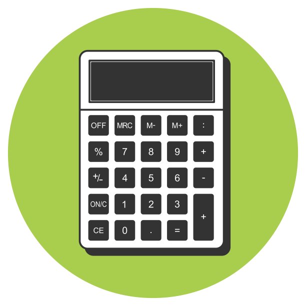 计算器图标。平面风格图标设计。图片下载