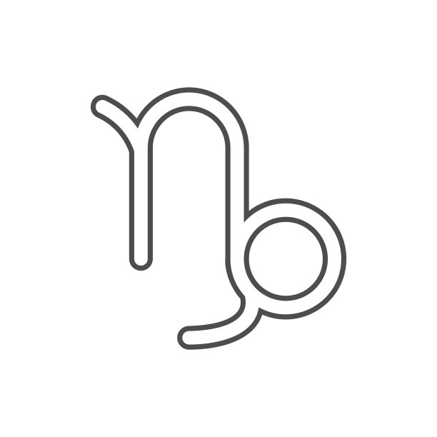 摩羯座土星图标。网络安全元素，适用于移动概念和Web应用图标。用于网站设计和开发、应用开发的细线图标图片下载