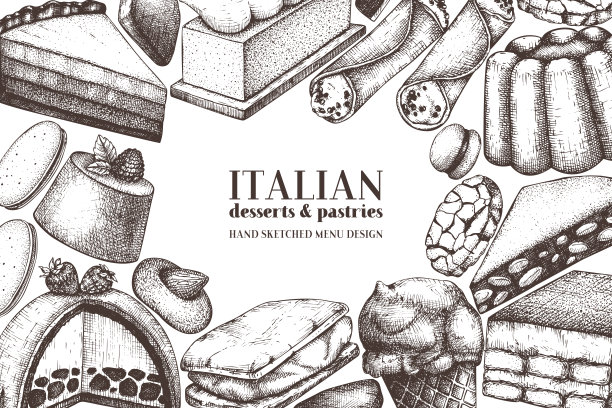 意大利甜点设计图片下载