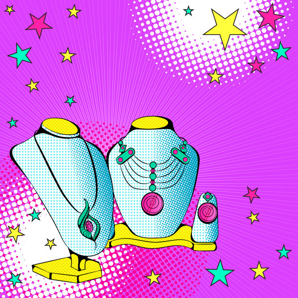 架子上的珠宝图片下载