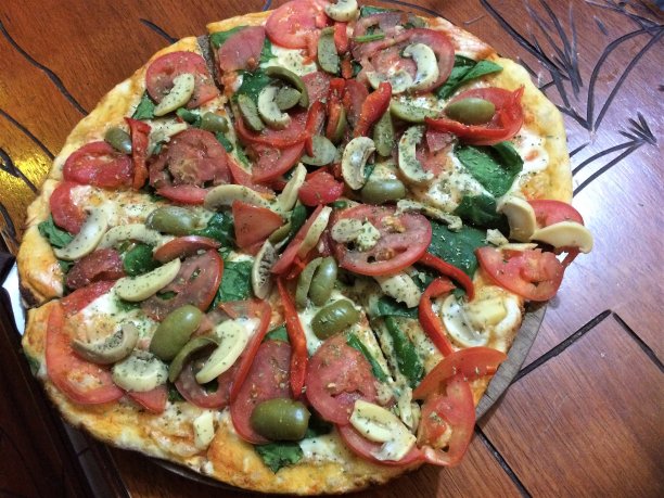 素食比萨图片下载