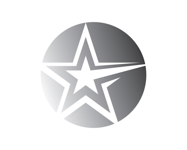 星形图标设计矢量模板图片下载