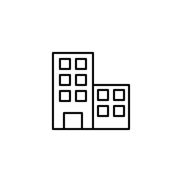 建筑图标矢量图图片下载