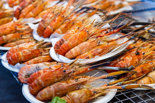 烤虾海鲜图片下载