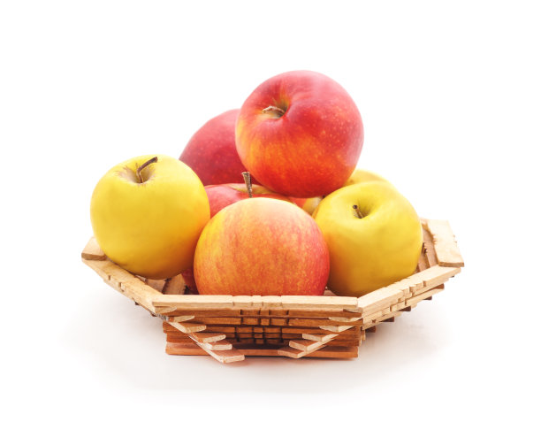 苹果在篮子里。图片下载