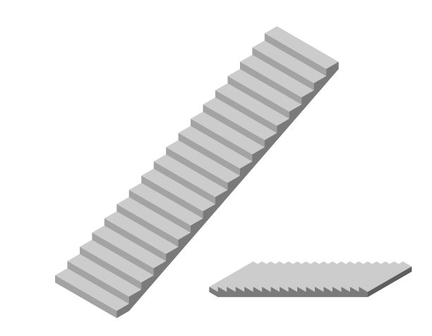 楼梯。孤立在白色背景上。3 d矢量插图。图片下载