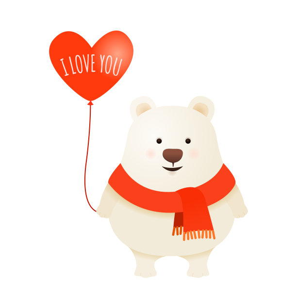 可爱的情人卡与年轻夫妇图片下载