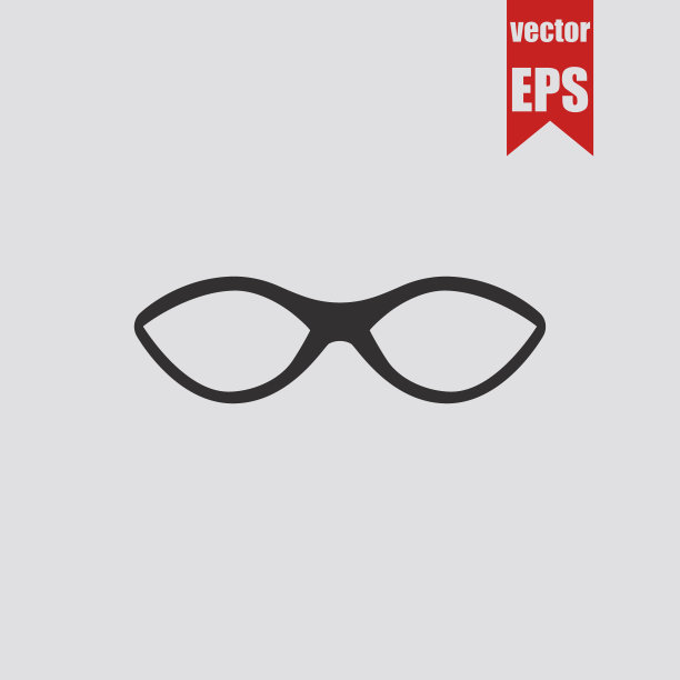 眼镜图标。矢量插图。图片下载