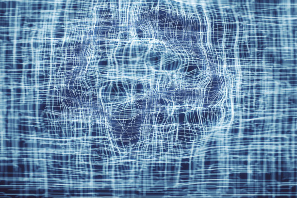 在山脊景观上流动的抽象线条图片下载