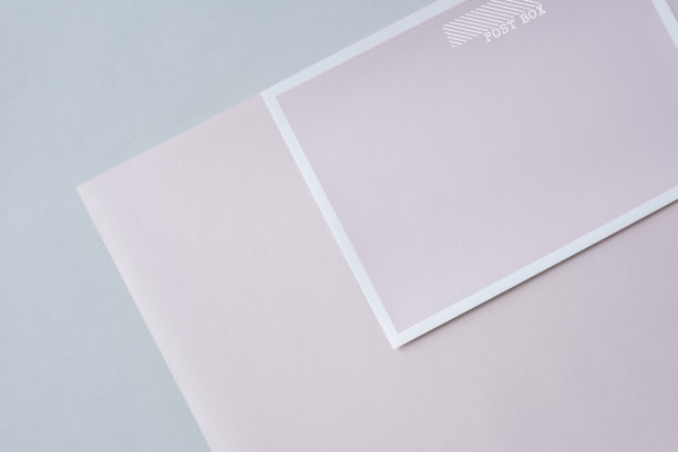 粉色卡片和文件模型图片下载