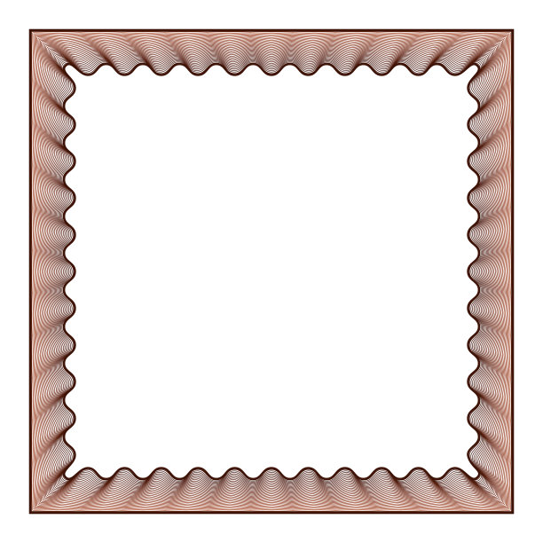 摘要画框具有断头台效果，矢量画框带有水印保护线条图片下载