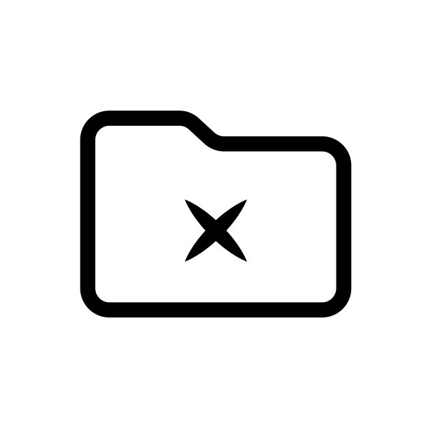 删除文件夹图标。用于移动概念和Web应用程序的简单Web图标元素。细线删除文件夹图标可用于白色背景上的Web和移动设备图片下载