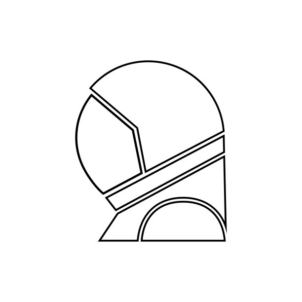 宇航员的宇航服图标。移动概念和web应用程序图标的网络安全元素。细线图标用于网站设计和开发，应用程序开发图片下载