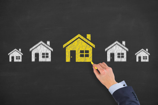 在黑板上画房子图片下载