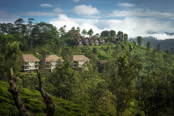 小亚当峰的景色。斯里兰卡的山地景观，小亚当的艾拉峰，斯里兰卡图片下载