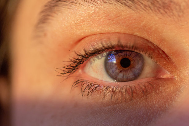 一个女人眼睛的微距图片下载