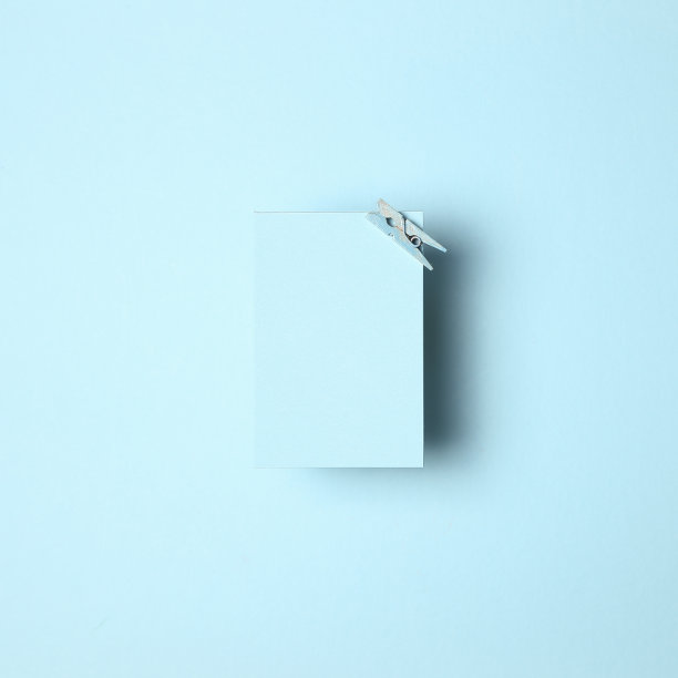 蓝色的便签纸，蓝色背景的便利贴图片下载