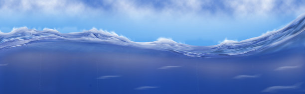 海的插图图片下载