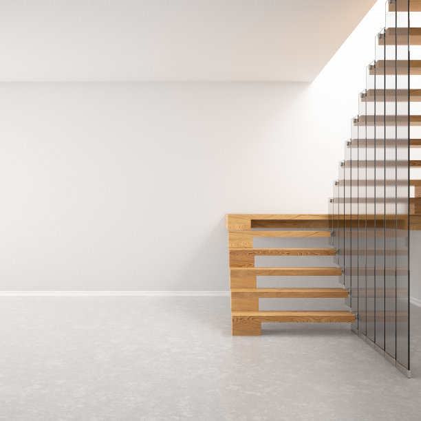 空现代室内与楼梯图片下载